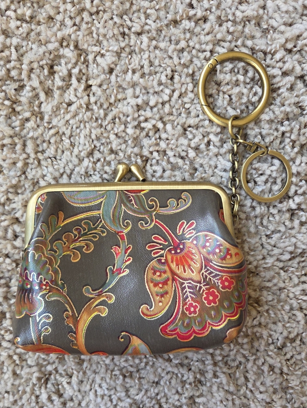 Patricia Nash Large Borse Leather Coin Purse - Picture 2 of 5